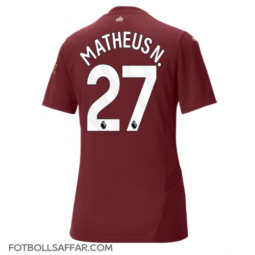 Manchester City Matheus Nunes #27 Tredjeställ Dam 2024-25 Kortärmad